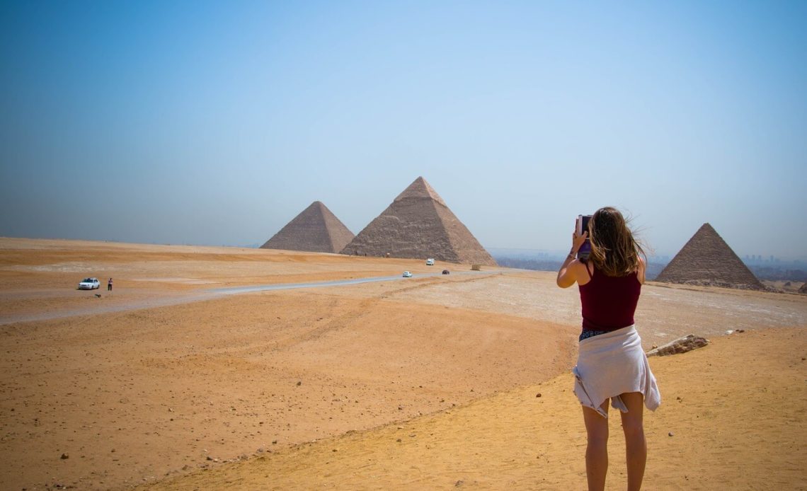 Turystka w Egipcie