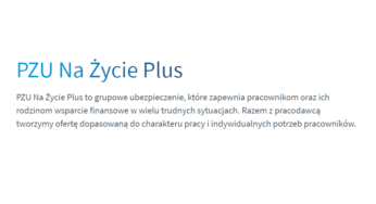 PZU Na Życie Plus – nowe ubezpieczenie grupowe dla pracowników