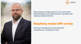 Insly wdraża u agentów bezpłatny moduł do APK i powołuje Koalicję na rzecz zgodności